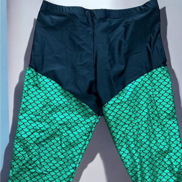 Handmade iridescent mermaid fish scales metallic leggings-XL - Picture 4 of 10